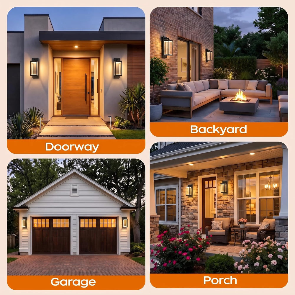 Outdoor Wall Lights, Dusk to Dawn Outdoor Lighting, 15" LED Exterior Lig...