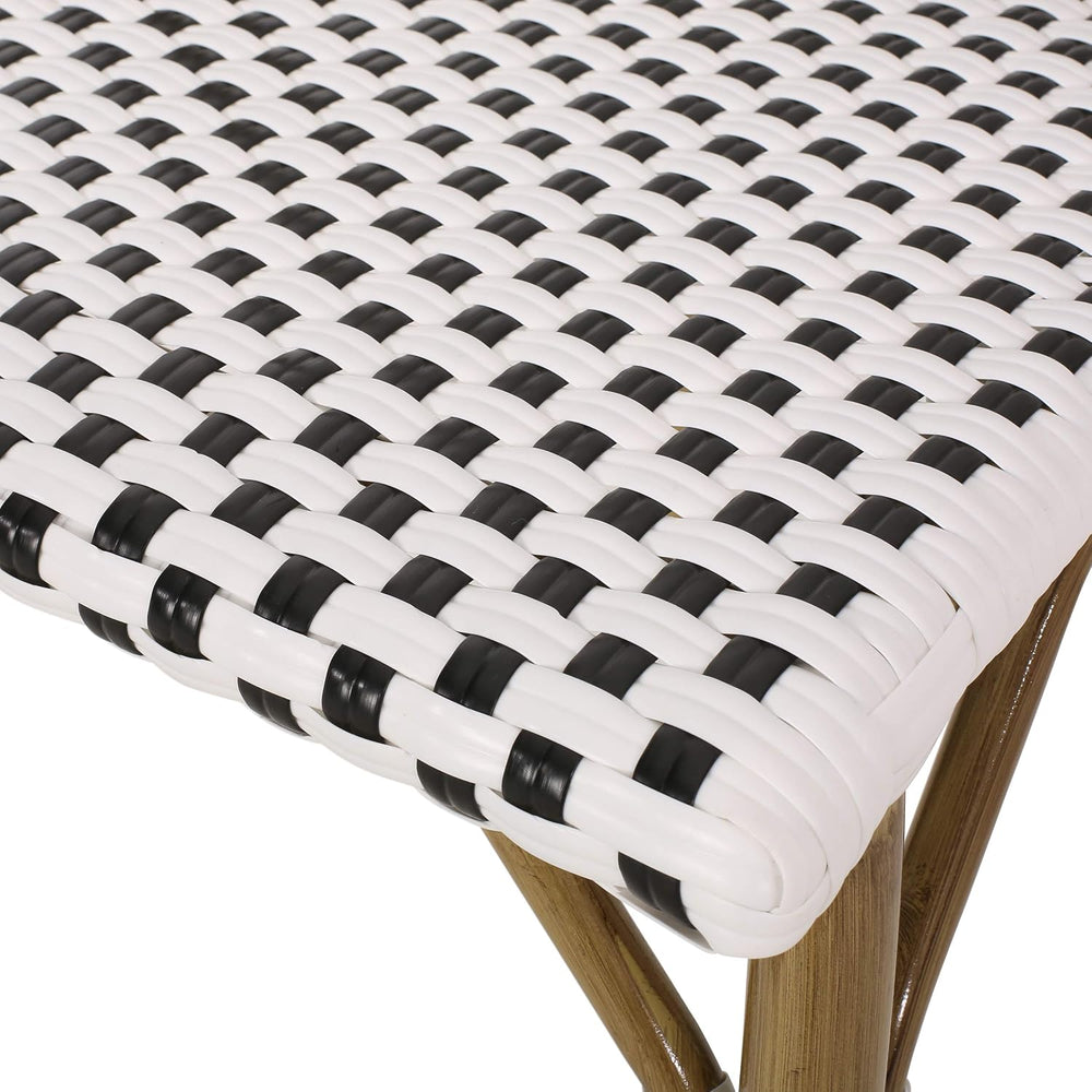 Christopher Knight Home Philomena Outdoor French Bistro Chair (Set of 4), Bla...