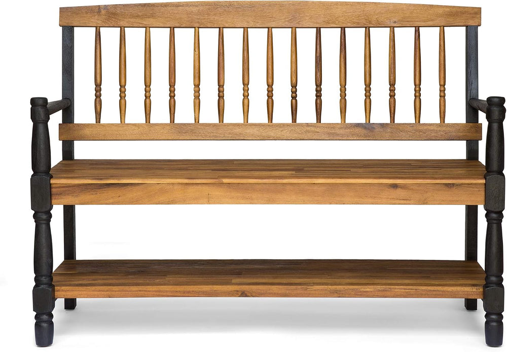 Great Deal Furniture Christopher Knight Home Daphne Outdoor Acacia Wood Bench...