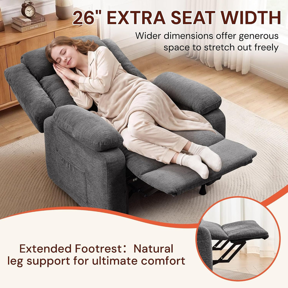 Korser Power Recliner Chair for Adults, Oversized Electric Recliner with Thic...