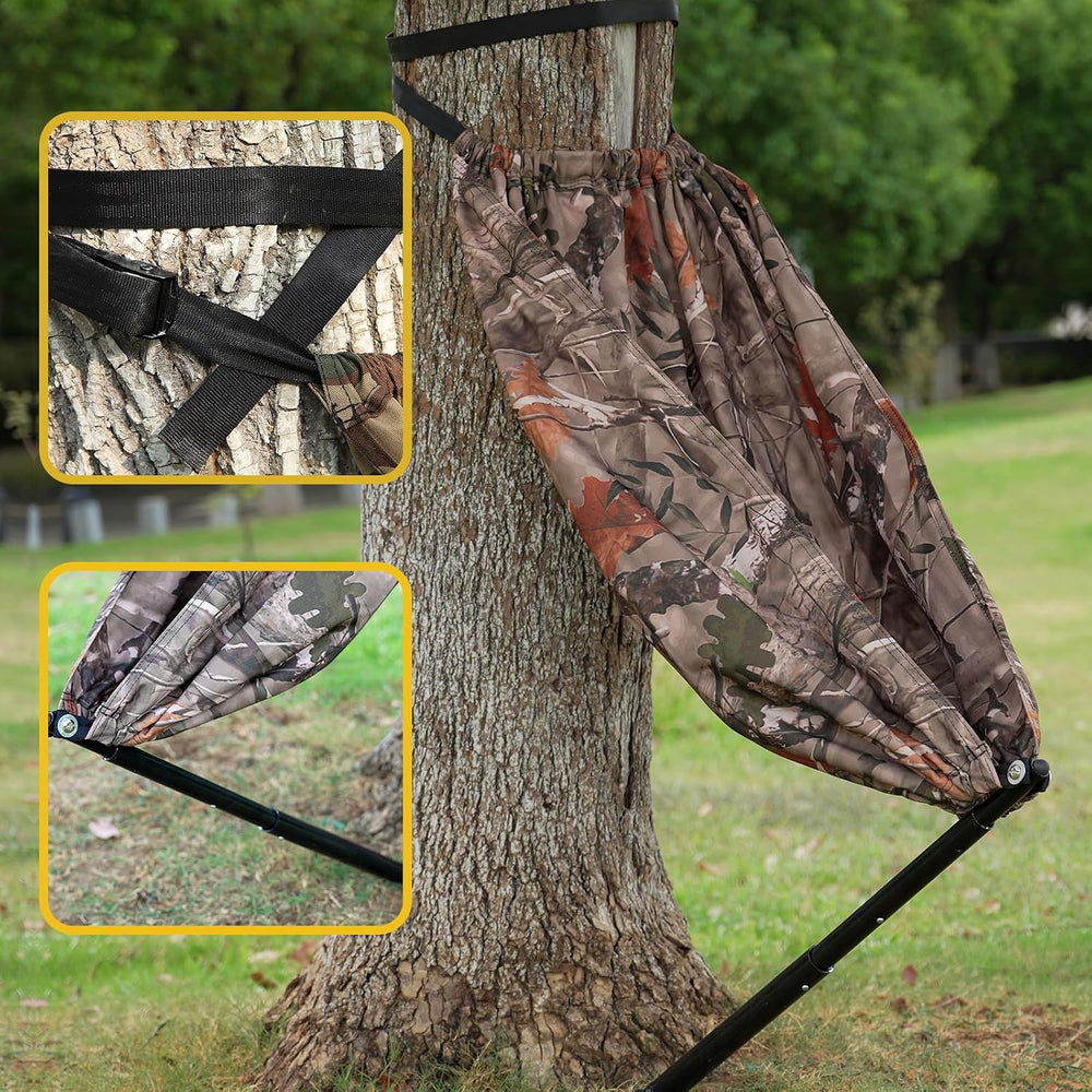 Camo Tree Chair Hammock Seat Hunting Chair Portable and Light Weight Camping ...