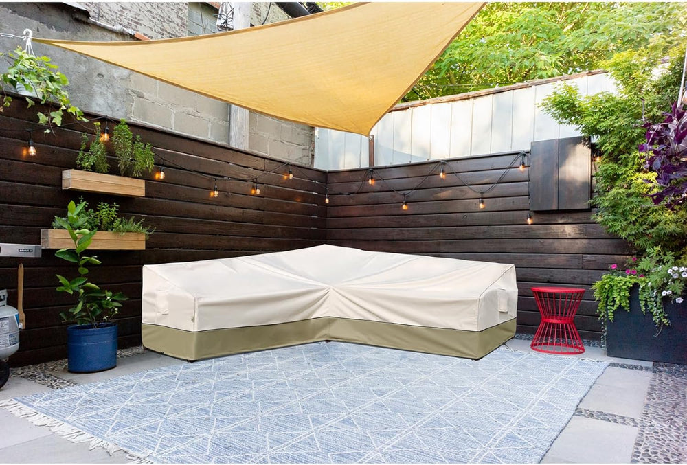 Outdoor Sectional Couch Cover - Patio Fruniture Covers Waterproof, Rip-Stop, ...