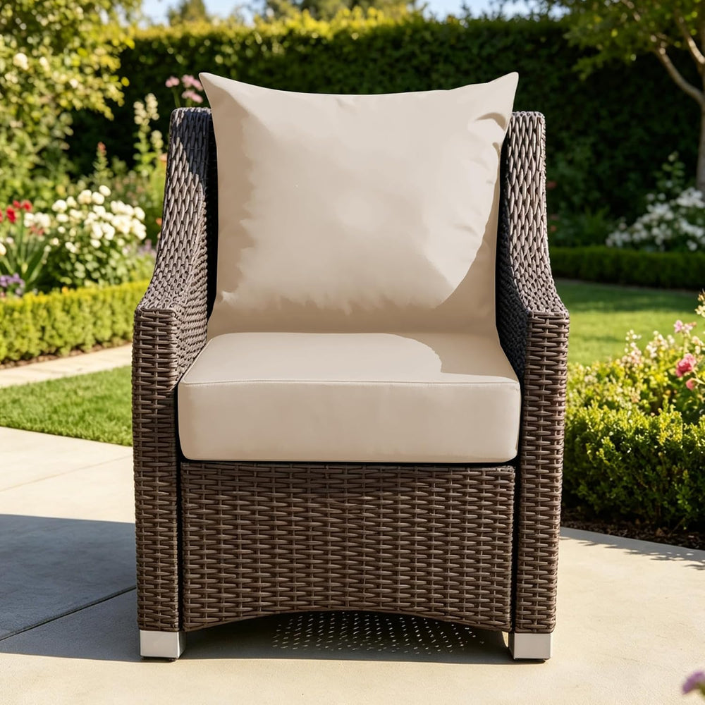 Patio Cushions for Outdoor Furniture, 24x24 Outdoor Couch Cushions, Waterproo...