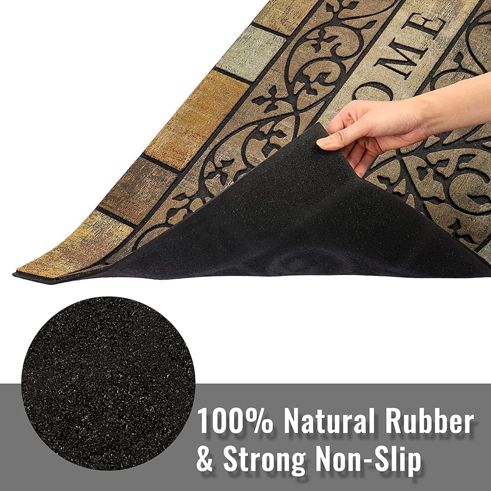 Durable Welcome Door Mats, 24"x36" Heavy-Duty Large Outdoor Mat for...