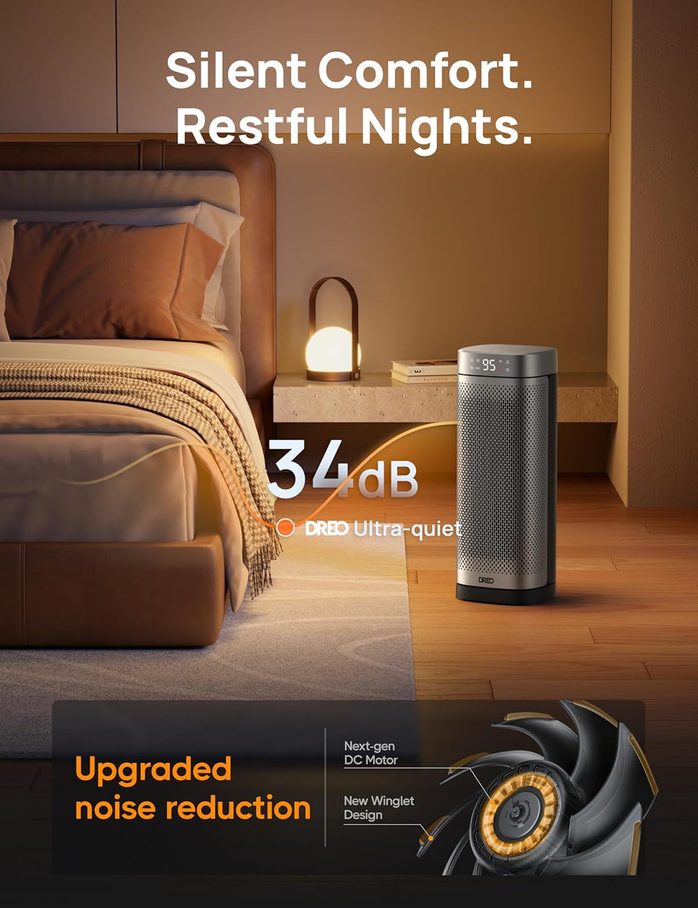 DREO Space Heaters for Indoor Use, Fast Heating Portable Heater with Remote