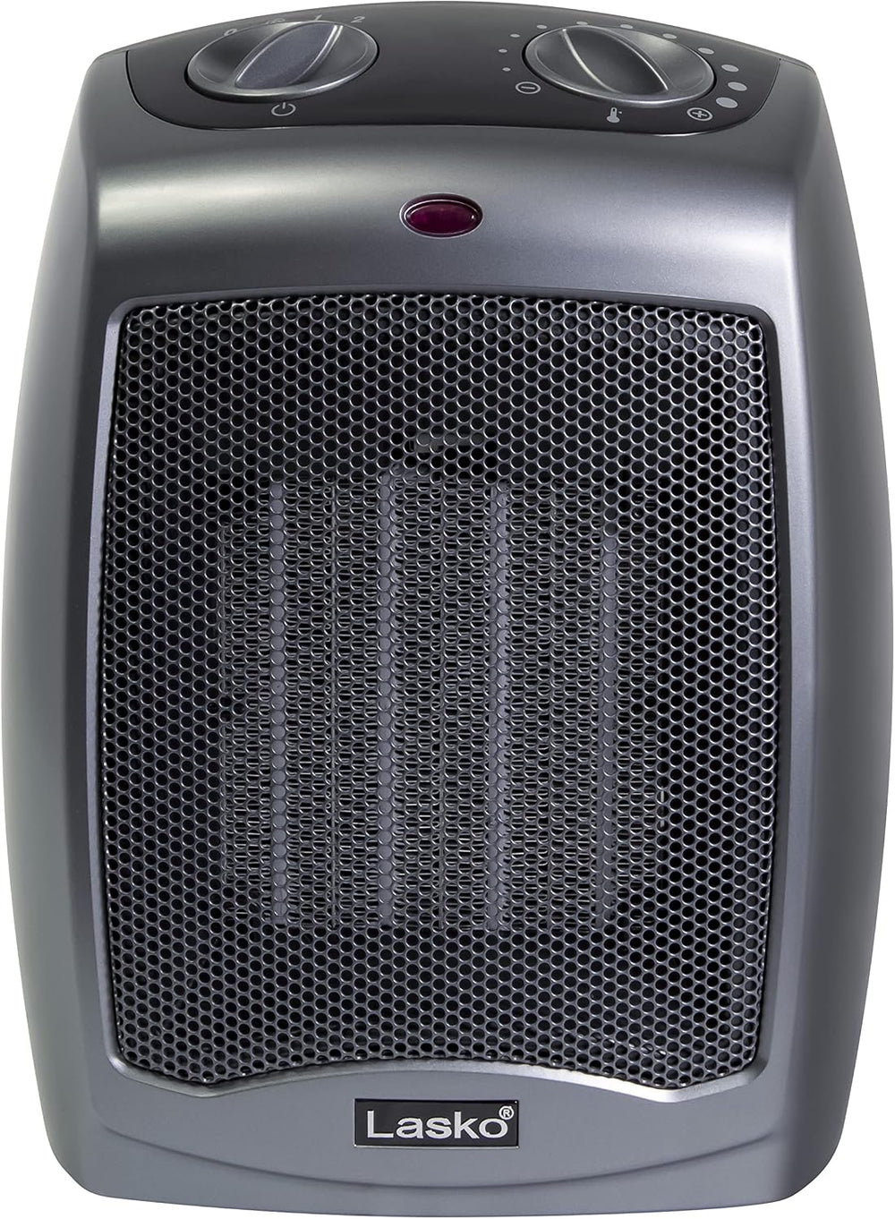 Lasko Portable Indoor Ceramic Space Heater - 9” - 754201 - Dark Gray