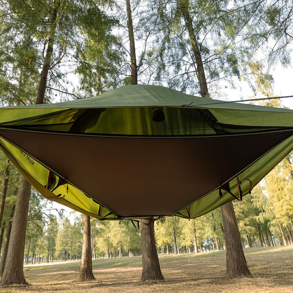 Night Cat Flat Lay Hammock Tent: Portable Lightweight Camping Hammock with Mo...