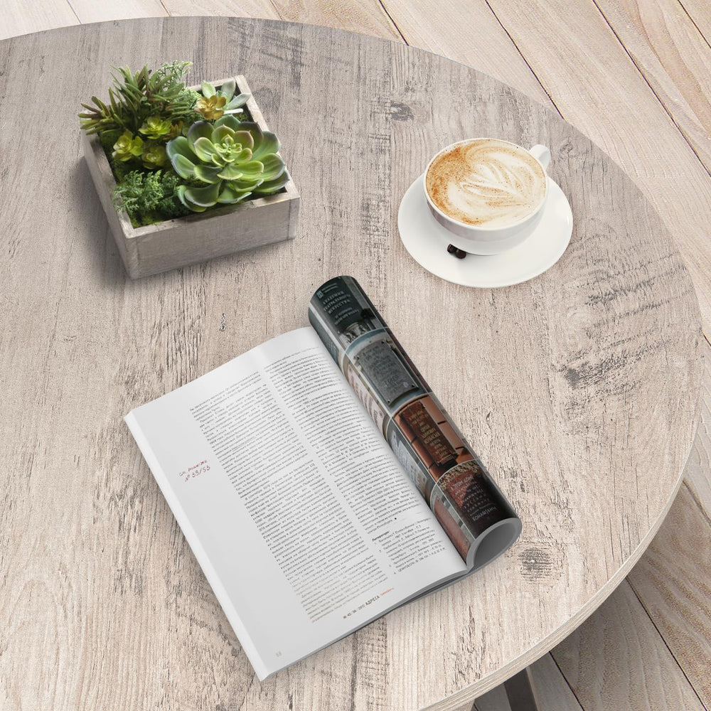 Round Coffee Table, 2-Tier Circle Coffee Table with Storage, Modern Wood Roun...
