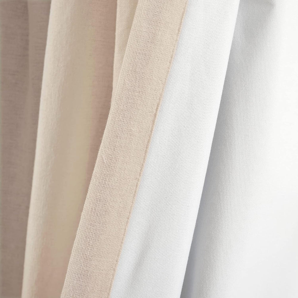 Lush Decor Linen Button Window Curtain Panel, Single, 40" W x 84" L...