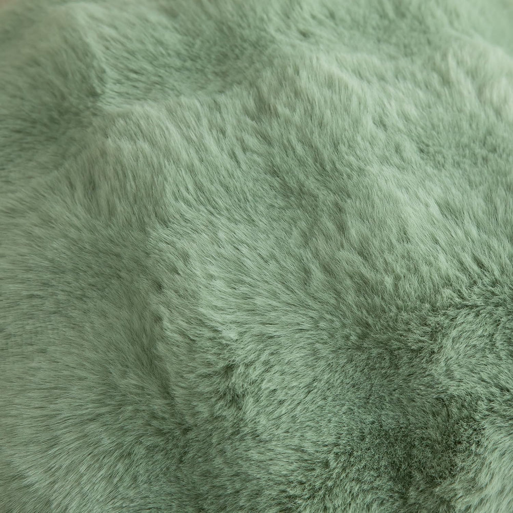 MANDIOO Pack of 2 Thick Plush Wool Decorative Throw Pillow Covers Super Soft ...