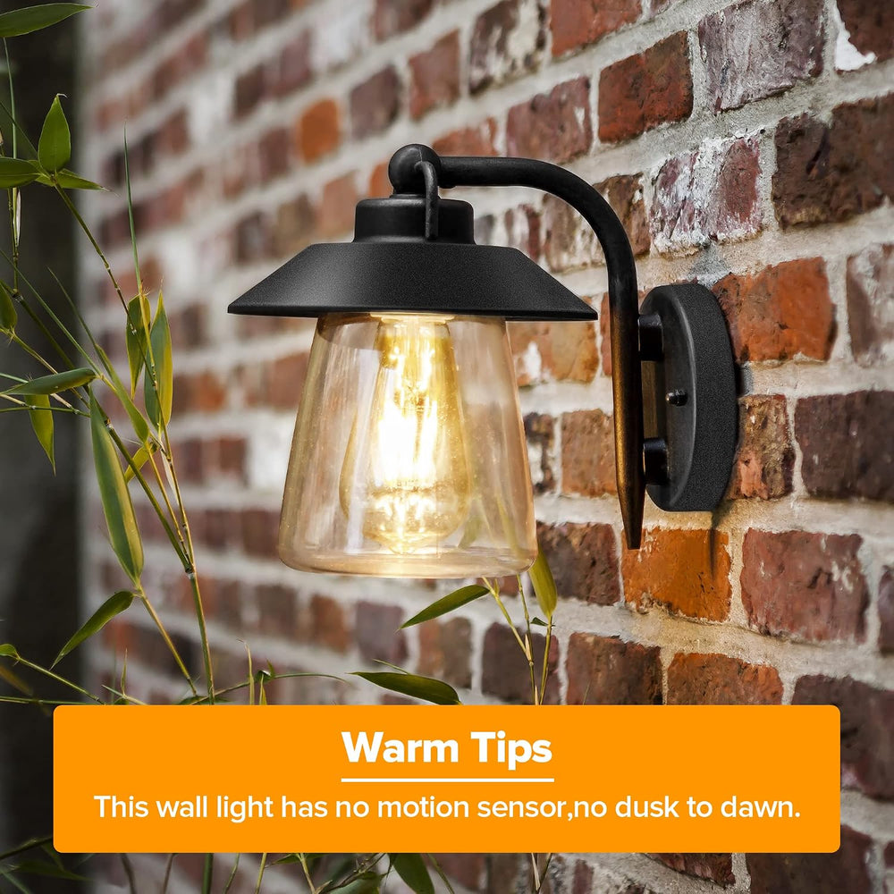 LUTEC 2 Pack Outdoor Indoor Exterior Light Fixture, Farmhouse Barn Wall Sconc...
