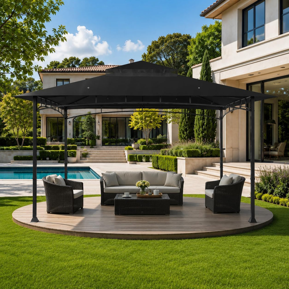 10x10 Canopy Replacement Top for Target Madaga Gazebo, Black