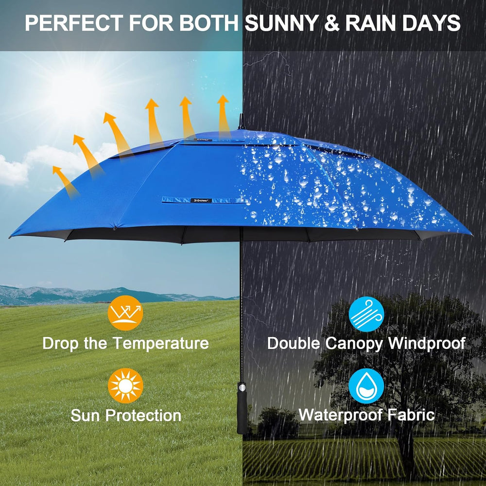 G4Free 47/54/62/68 Inch UV Protection Golf Umbrella Oversized Sun Umbrella