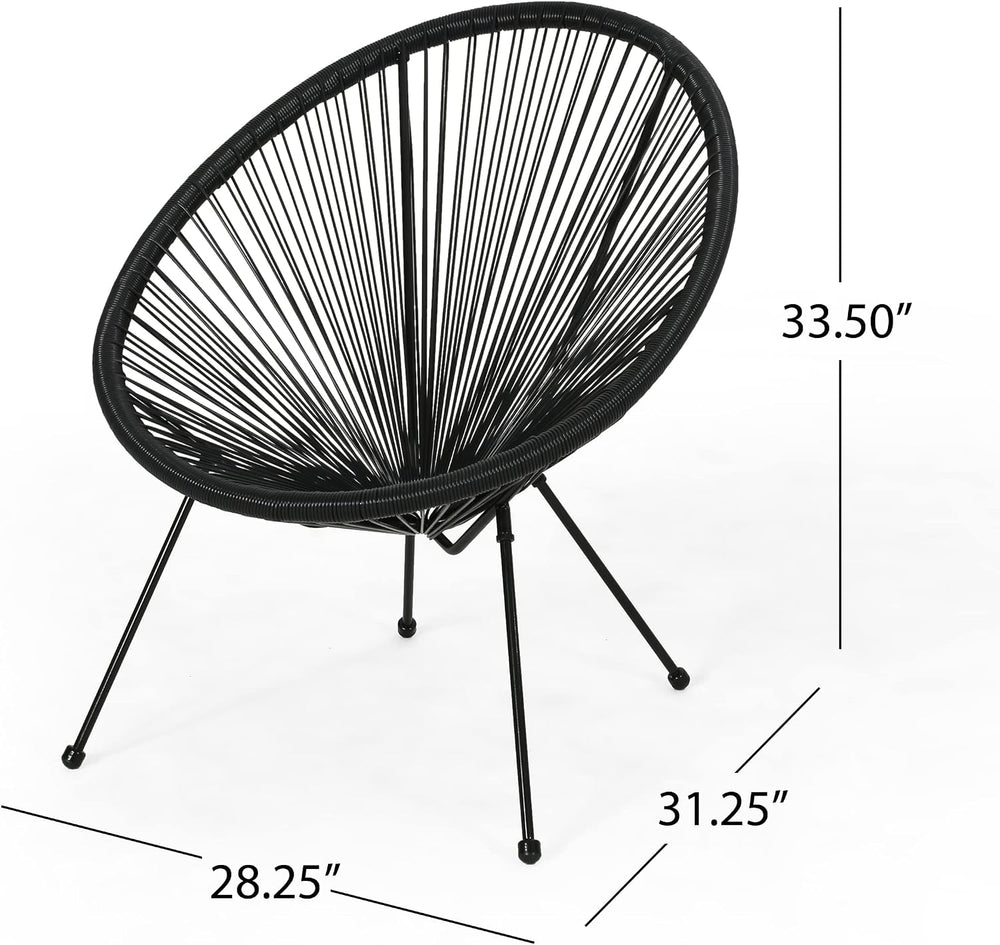 Christopher Knight Home Outdoor Hammock Weave Chair with Steel Frame (Set of ...