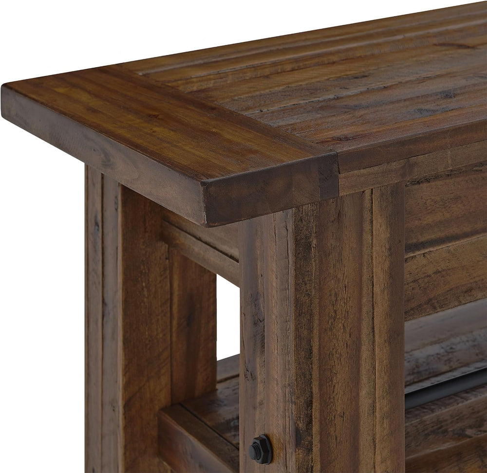 Alaterre Furniture Durango Solid Wood Console Table, Natural, 54”x17”x30”