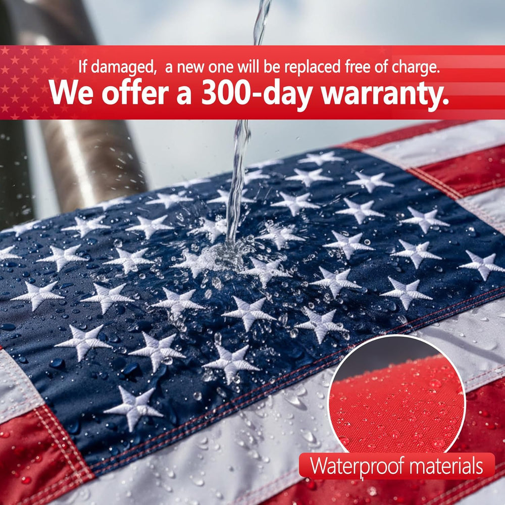Indestructible 4x6 American Flag Outdoor Heavy Duty Made in USA,Vivid Color A...