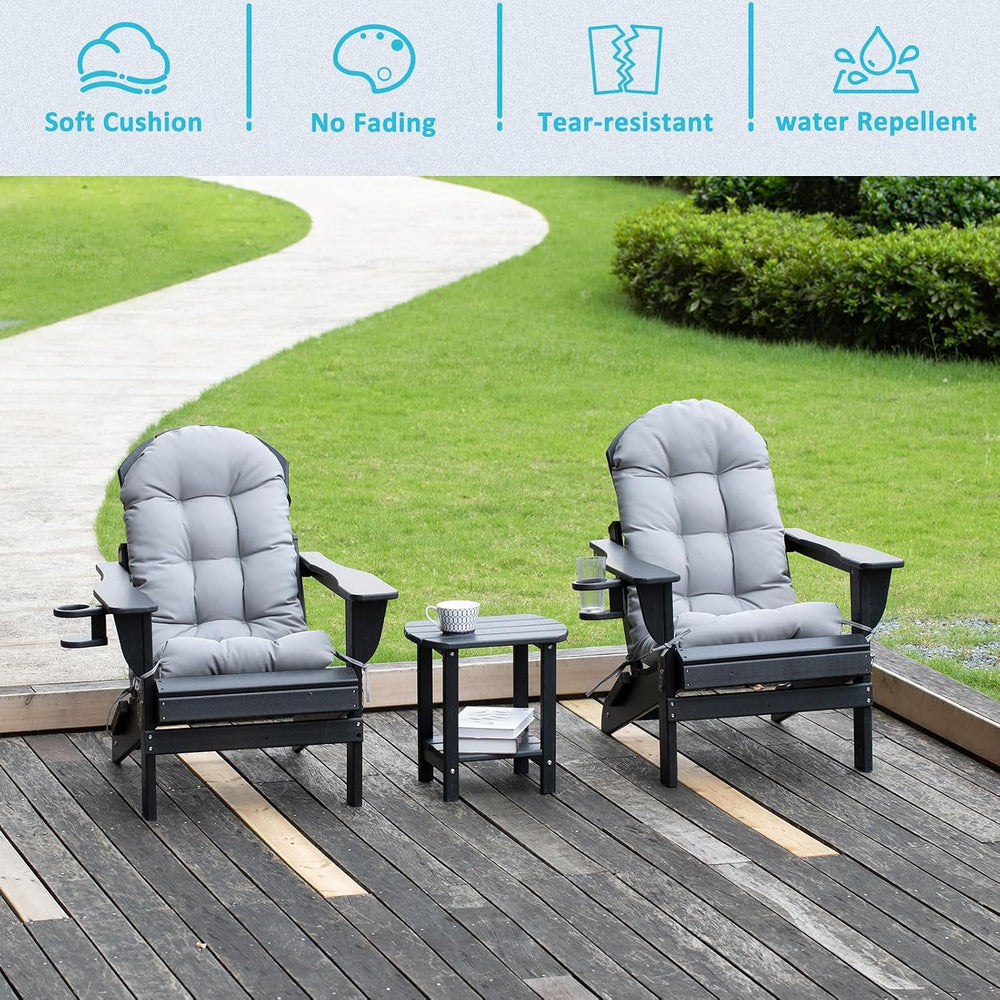 nalone 2 Pack Adirondack Chair Cushion Rocking Chair Cushions High Back Adiro...