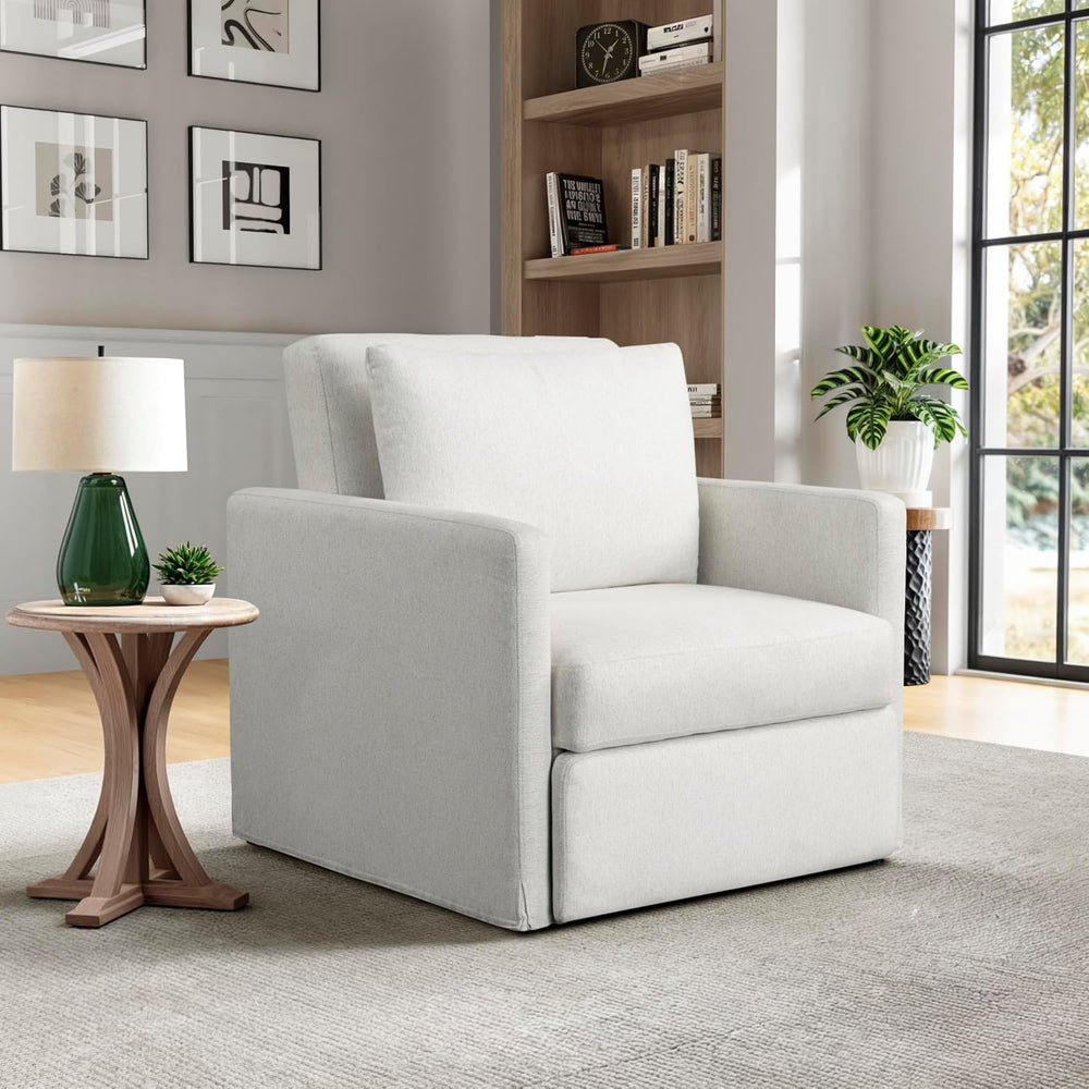 Serta® Bondi 36" Convertible Sleeper Chair, Cot-Size, Modern Farmhouse, ...