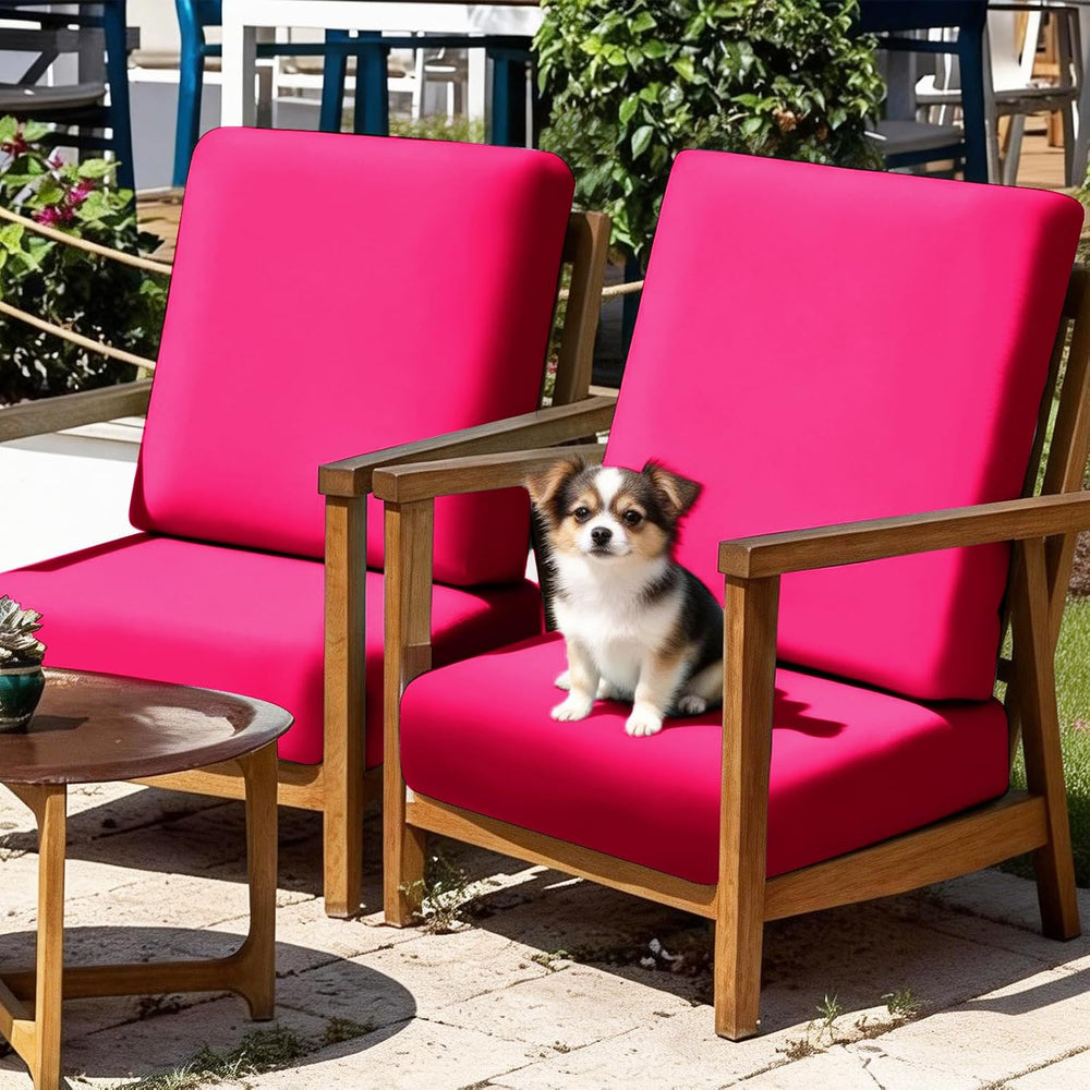 8Pcs Patio Cushion Covers Stretch Outdoor Furniture Cushion Covers