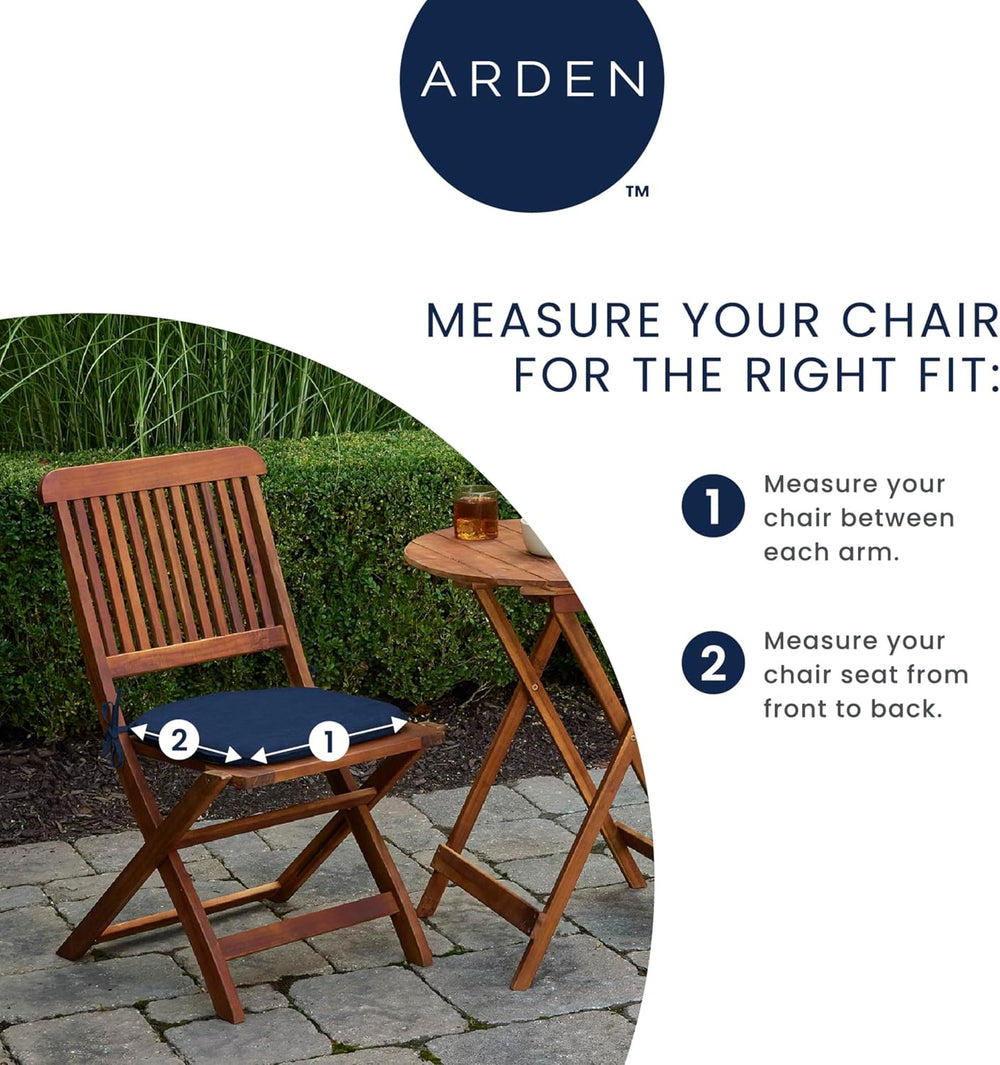 Arden Outdoor Seat Pad Chair Cushion, 21x21, Sapphire Blue