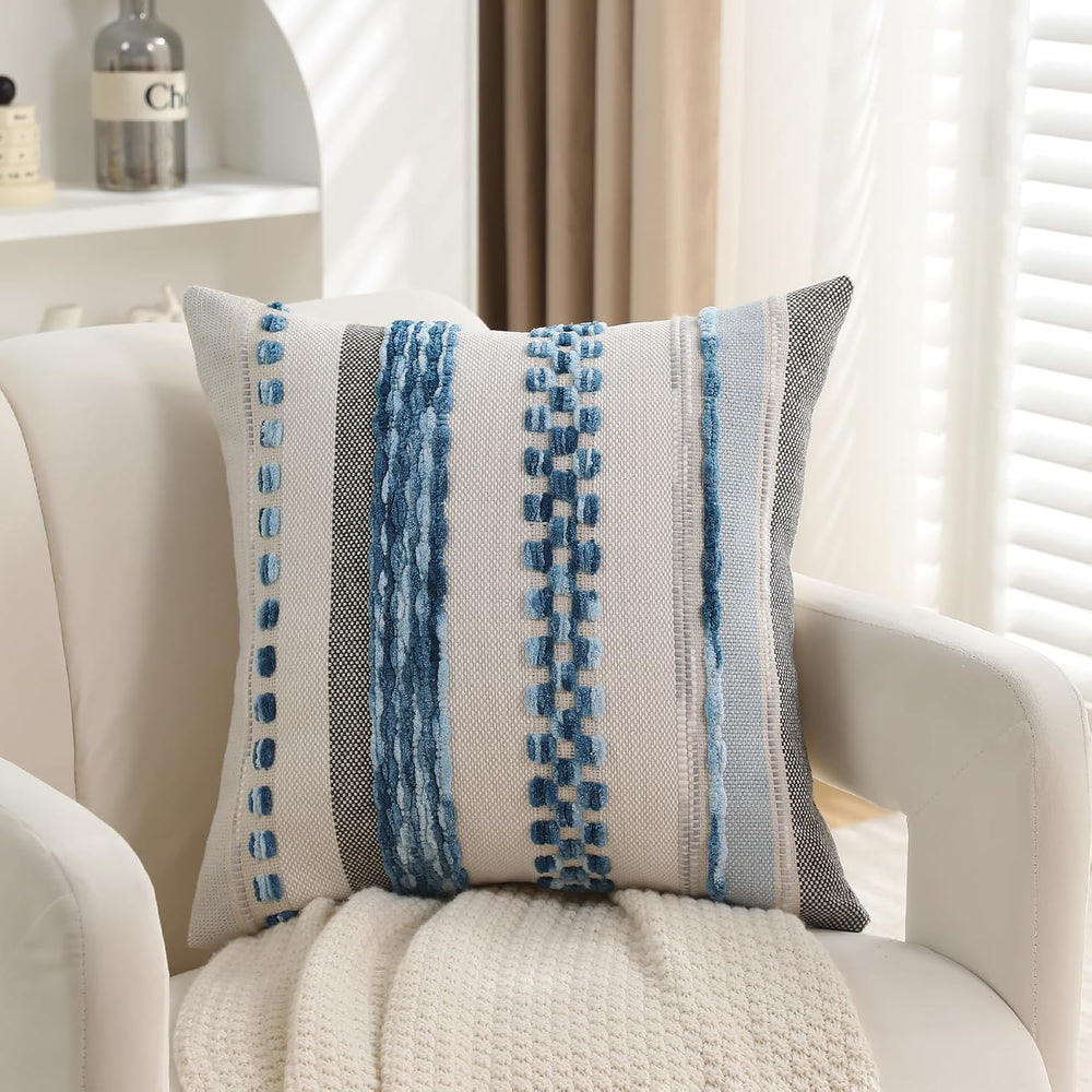 Boho Pillow Covers 18x18 Set of 2 for Couch-Modern Farmhouse Sofa Decorative ...