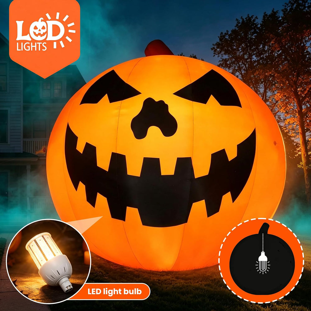 Giant 27Ft Halloween Inflatables Pumpkin Decorations with Blower