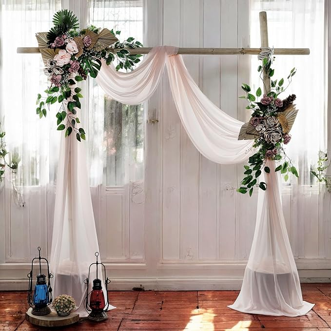 MDS Halloween Chiffon Draping Fabric - 2 Panel, 30" Wide x 40ft Long - S...