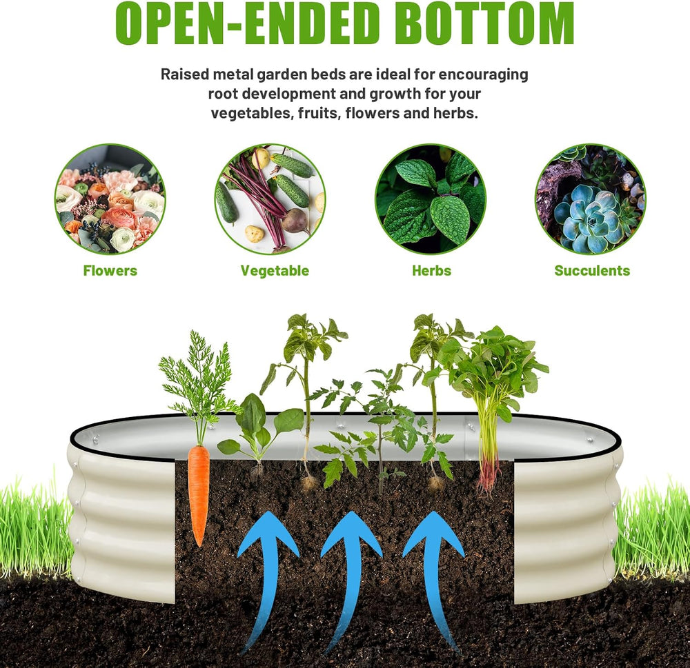 SnugNiture Raised Garden Bed Outdoor 4x2x1ft, 2 Pack