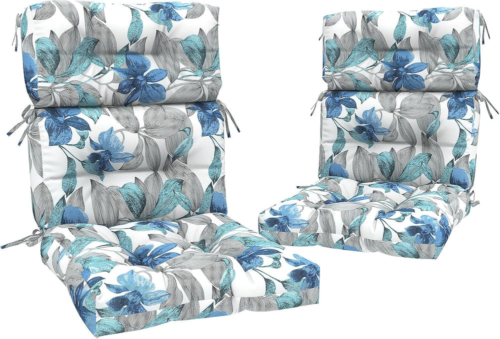 Outdoor High Back Rocking Chair Cushions, Non-Skid Slip Backed Chair Cushions...