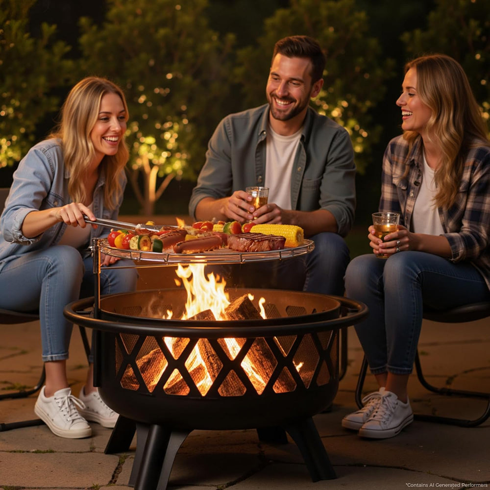 Bali Outdoors Outdoor Fire Pits for Outside Wood Burning Fire Pit for Wood