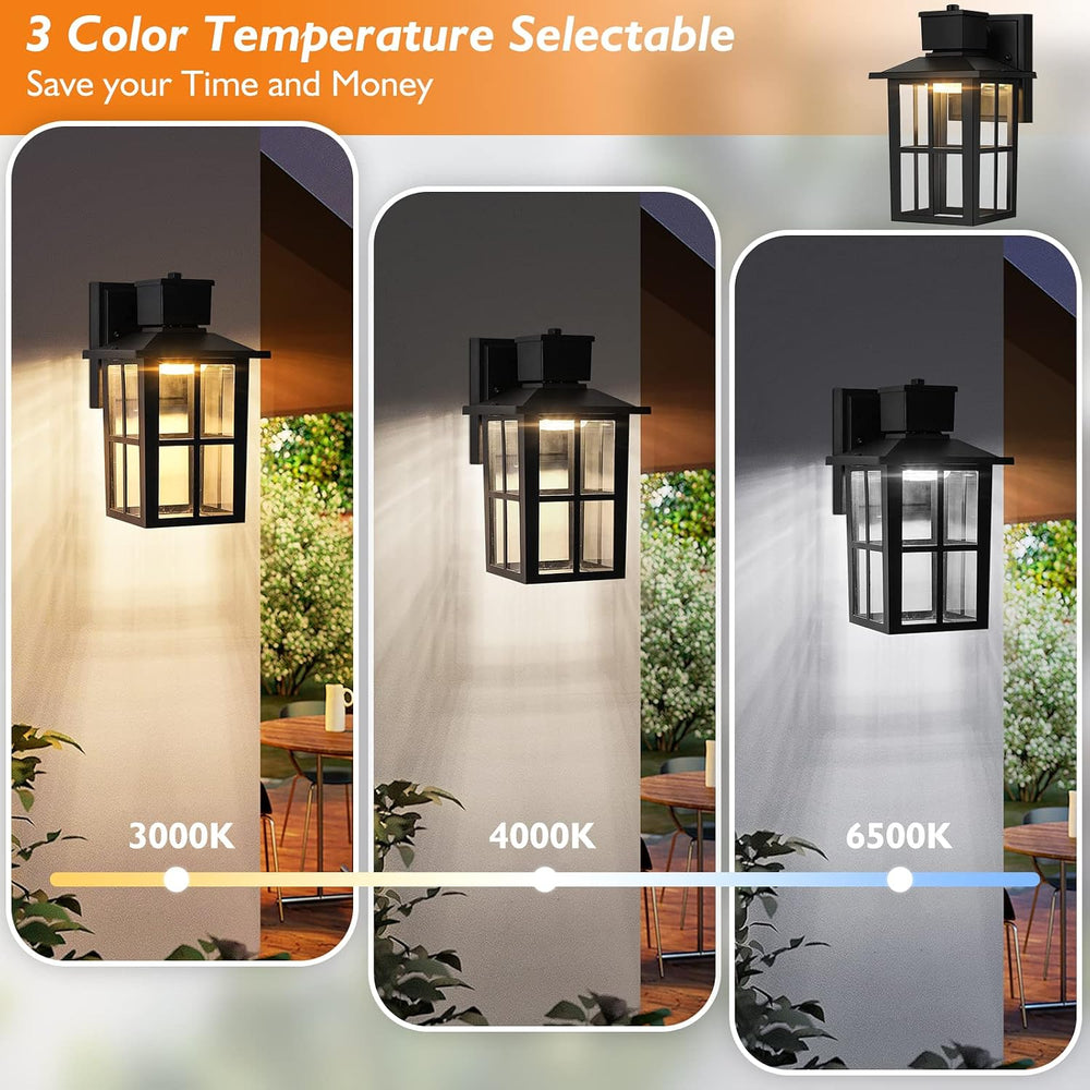 Brightever LED Outdoor Wall Lights, 10W 3000K/4000K/6500K Selectable, 800LM H...