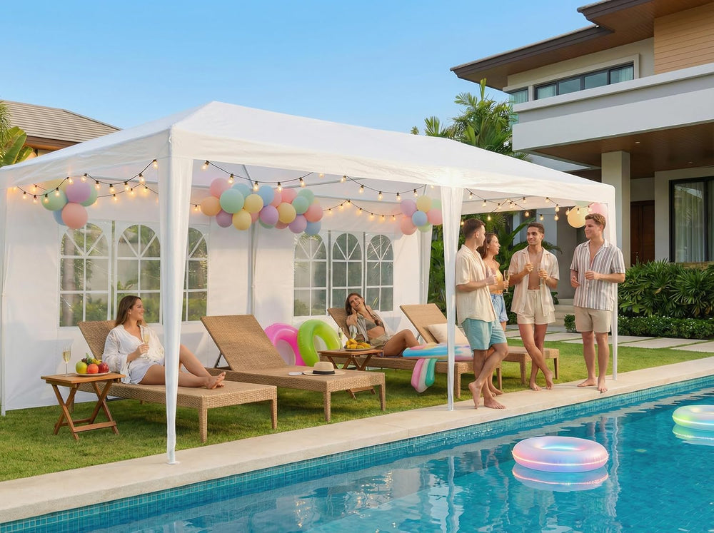 HOTEEL 10x20 Party Tent Outdoor Canopy Tents for Parties