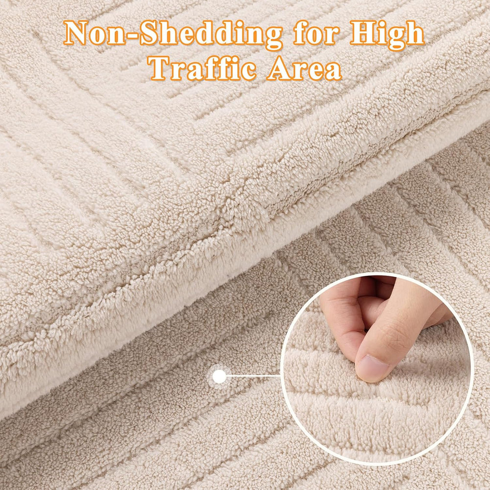 HEBE 6'x9' Area Rugs for Living Room,Washable Non Slip Textured Bedro...