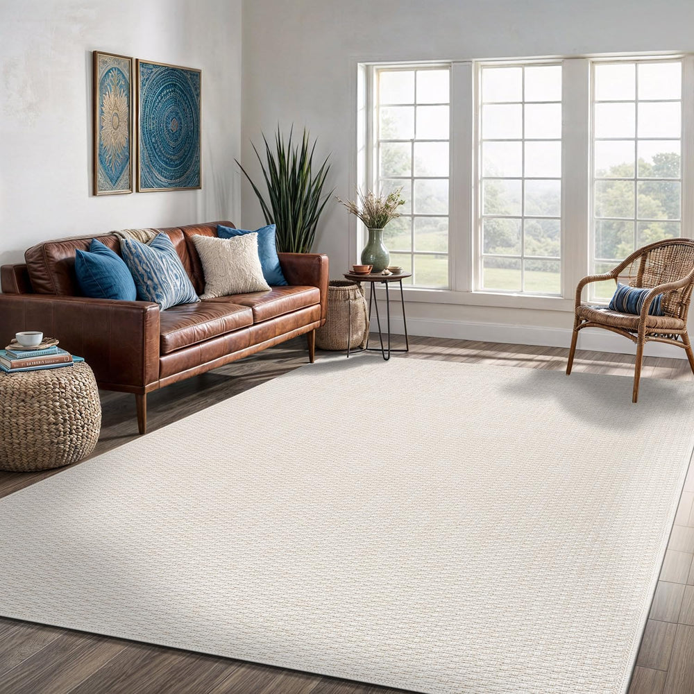 Easy Jute Rug 6x9 Indoor Outdoor Natural Rugs Solid Fiber Rug Woven Area Rug ...