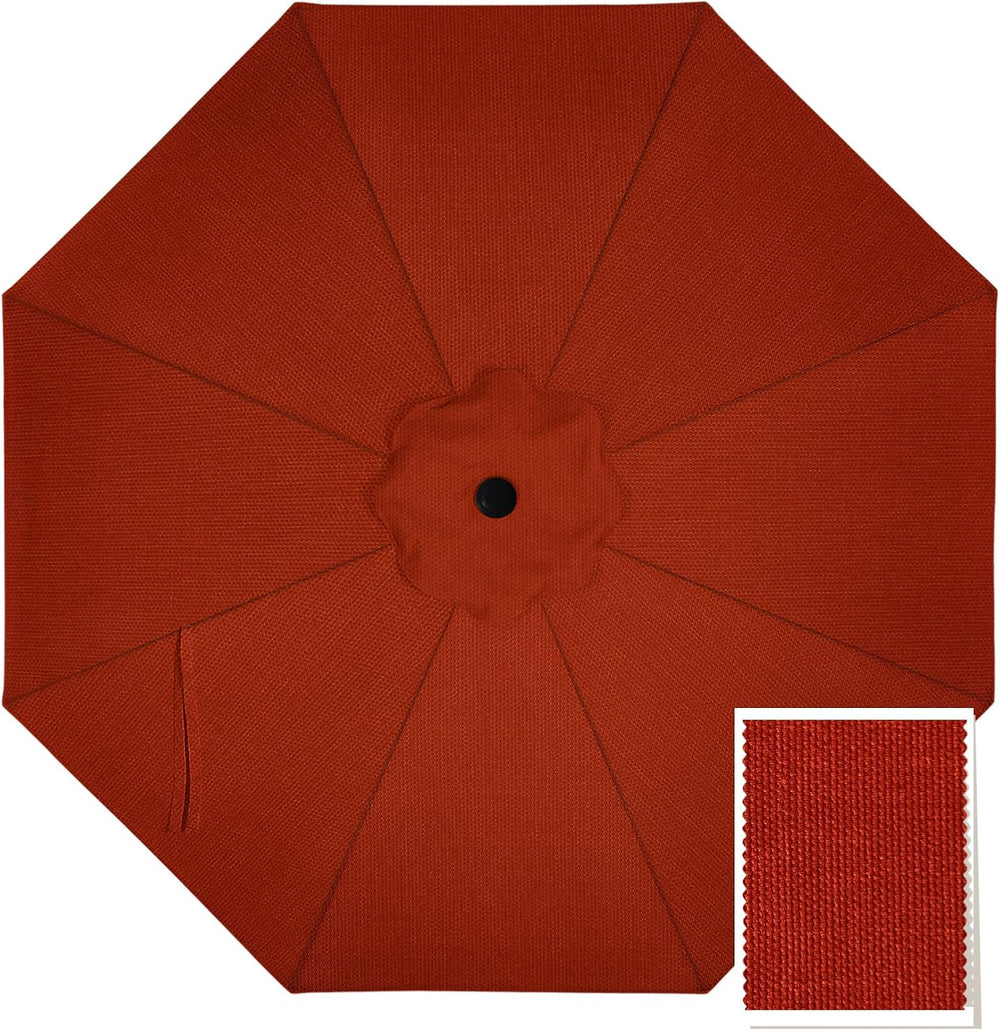 MASTERCANOPY 5-Year-Non-Fading Olefin 9FT Patio Umbrella Replacement Canopy-O...