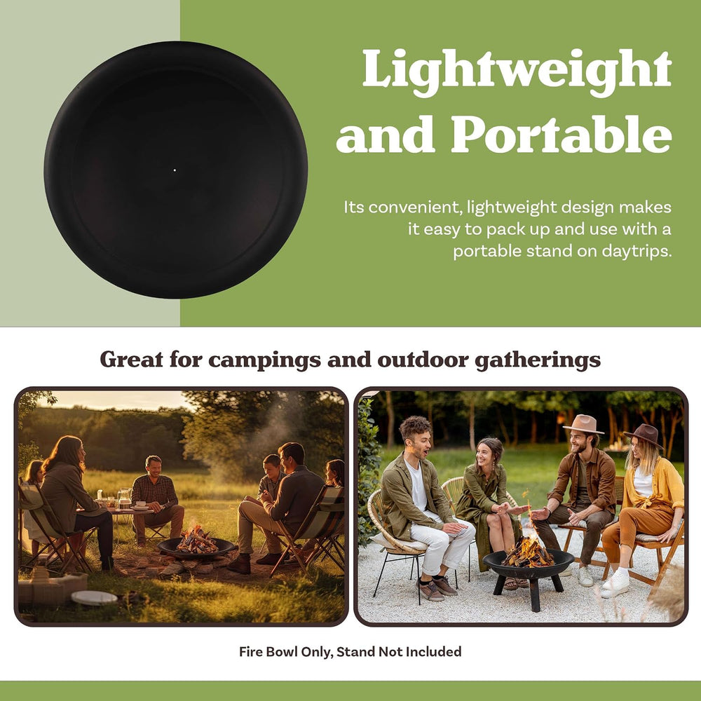 Pure Garden Fire Bowl Replacement or DIY Fire Ring, 30-Inch
