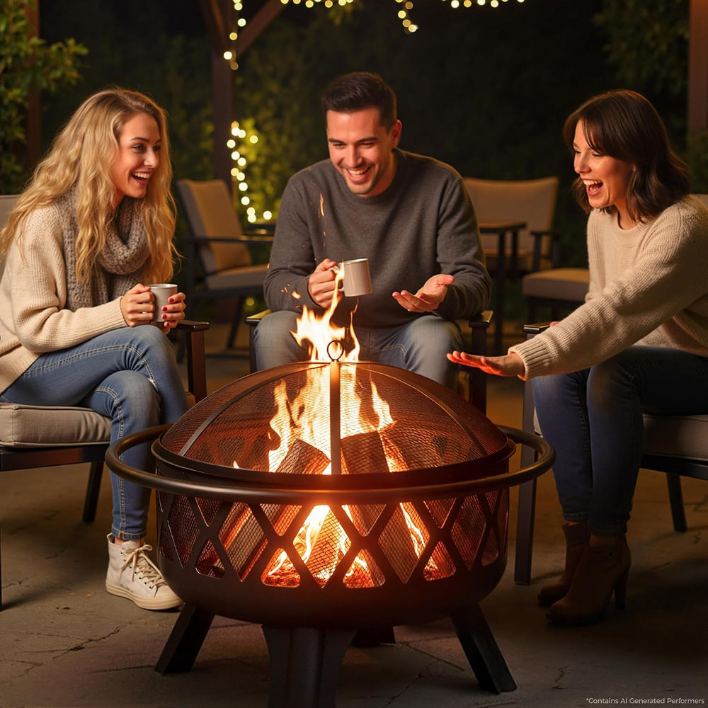 Bali Outdoors Outdoor Fire Pits for Outside Wood Burning Fire Pit for Wood