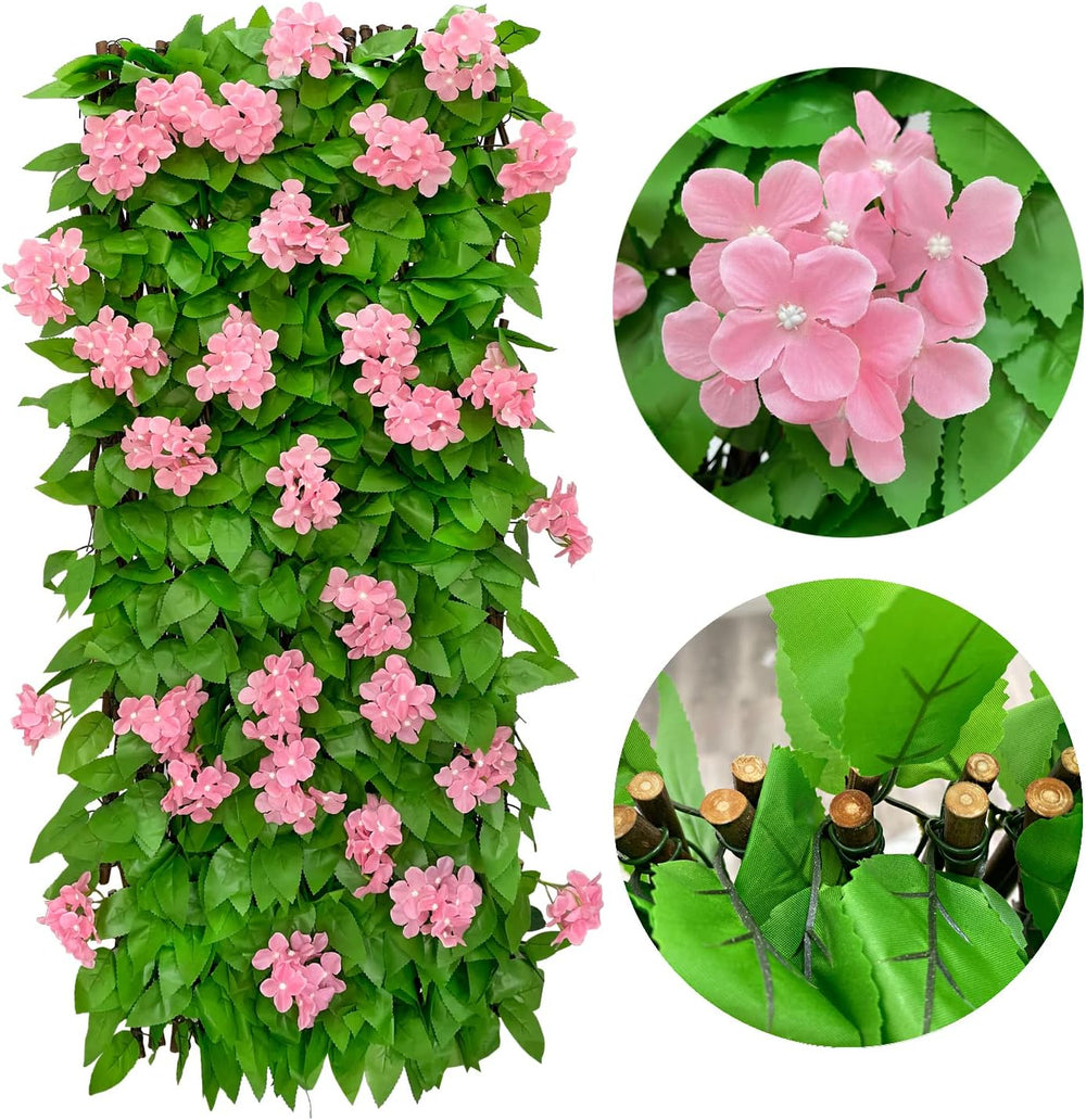 86 York Expandable Fence Privacy Screen Faux Ivy Decorative for Outdoor Garde...