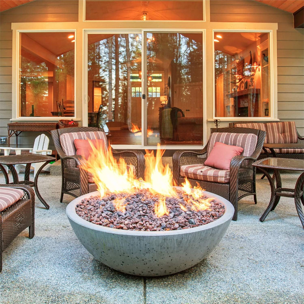 Fire Ring Burner for Fire Pits and Fireplaces | 18 Inch, Black Metal Burner