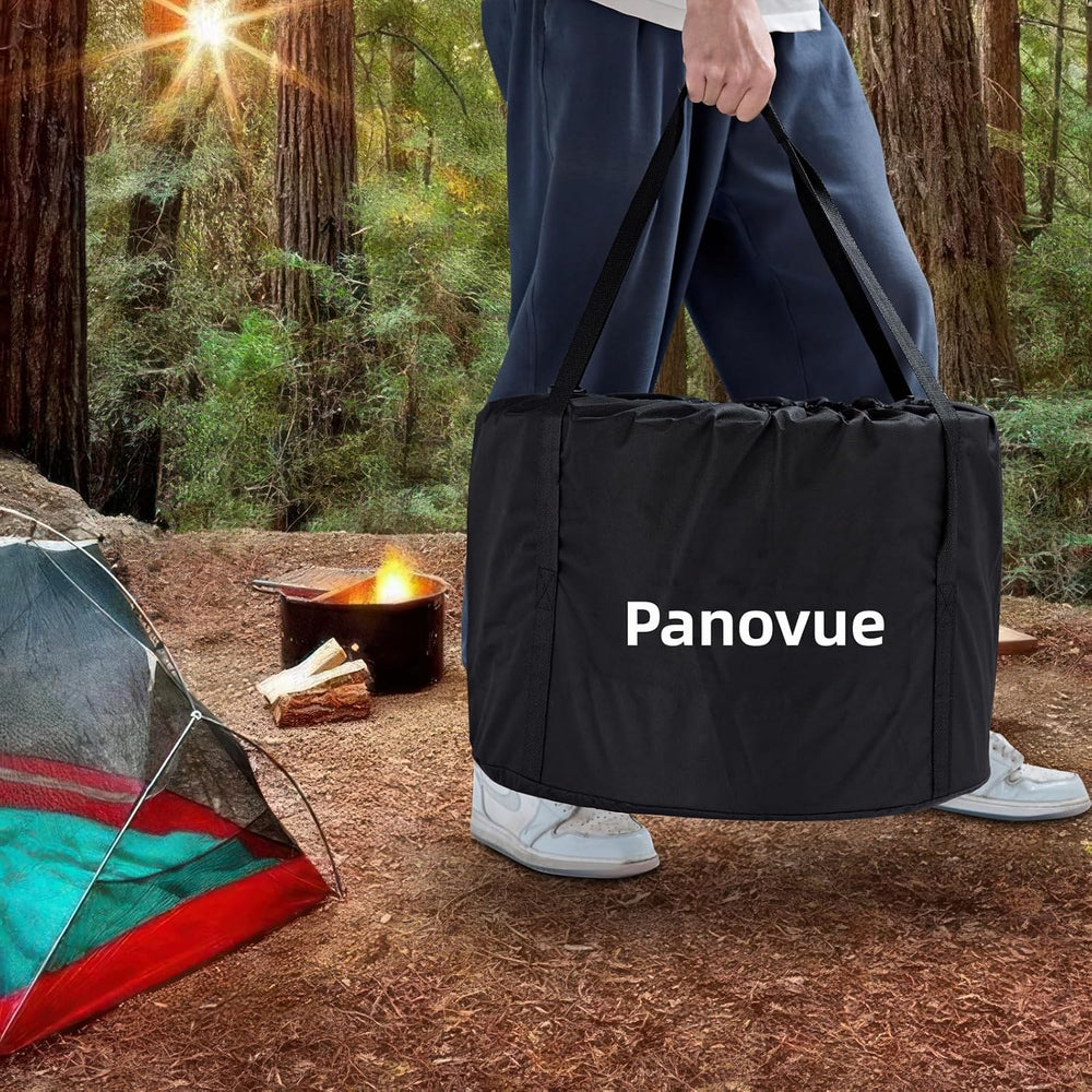 Panovue 19.5 inch Smokeless Fire Pit with Carry Bag & Fire Poker