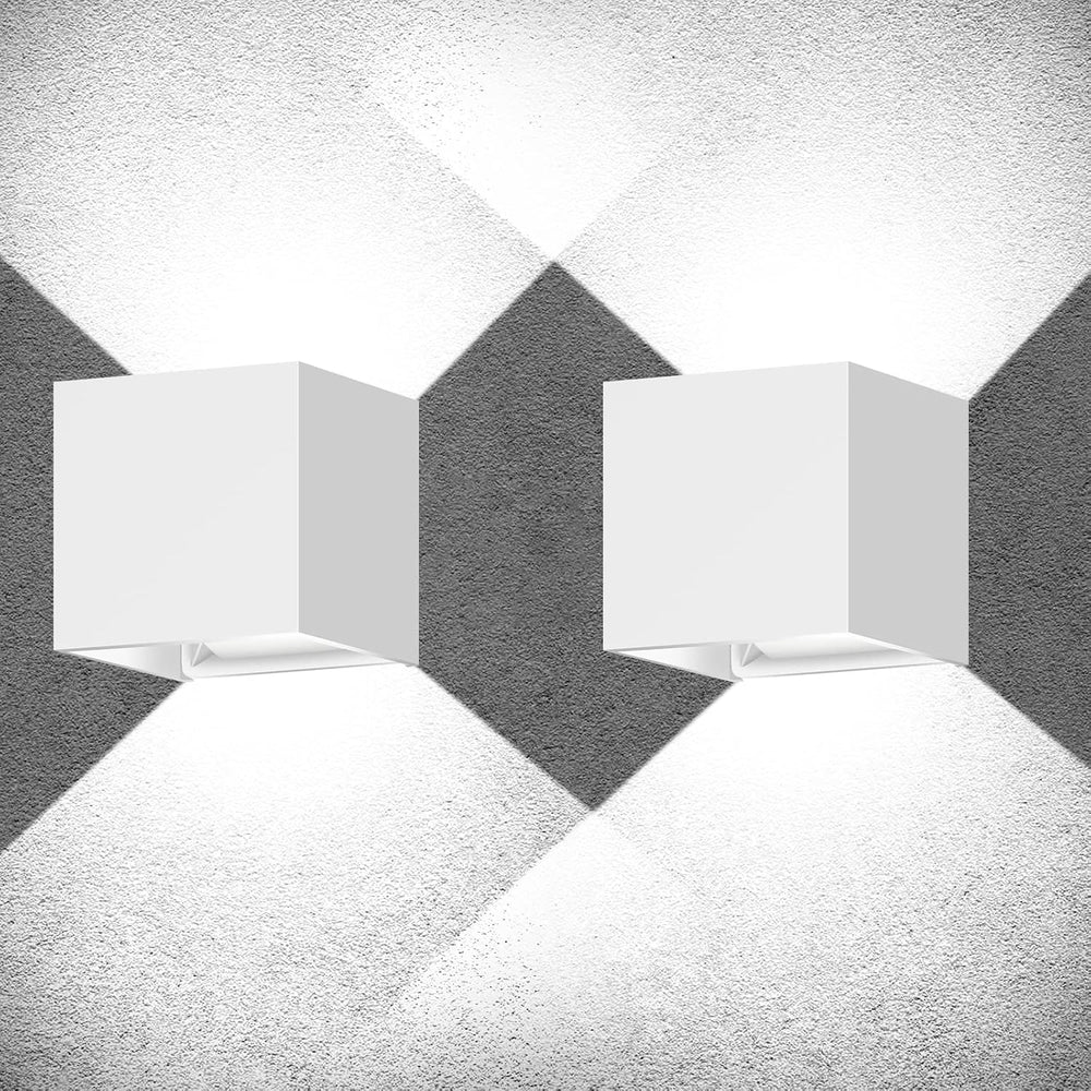 Juyace 2 Pack 20W LED Modern Wall Sconce Outdoor Up and Down Exterior Light