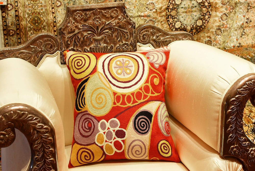 Hilma Al Klint Red Pillow Cover Modern Red Pillowcase Abstract Chair Cushion ...