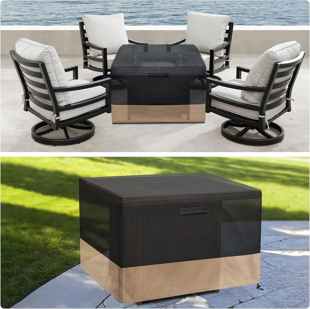 Stanbroil 42 Inch Square Fire Pit Cover, Waterproof Outdoor Patio Cover