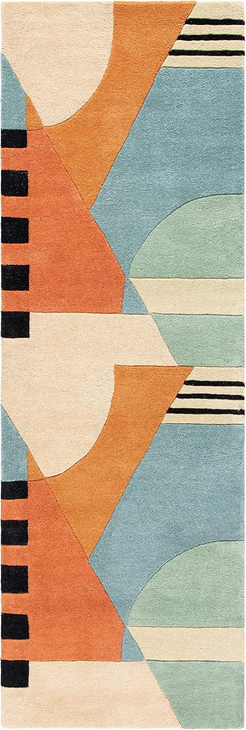 SAFAVIEH Rodeo Drive Collection Runner Rug - 2'6" x 8', Gold, Ha...