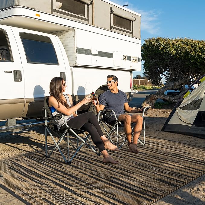 GENIMO Outdoor Rug for Patio Clearance, 6'x9' Waterproof Camping Mat,...