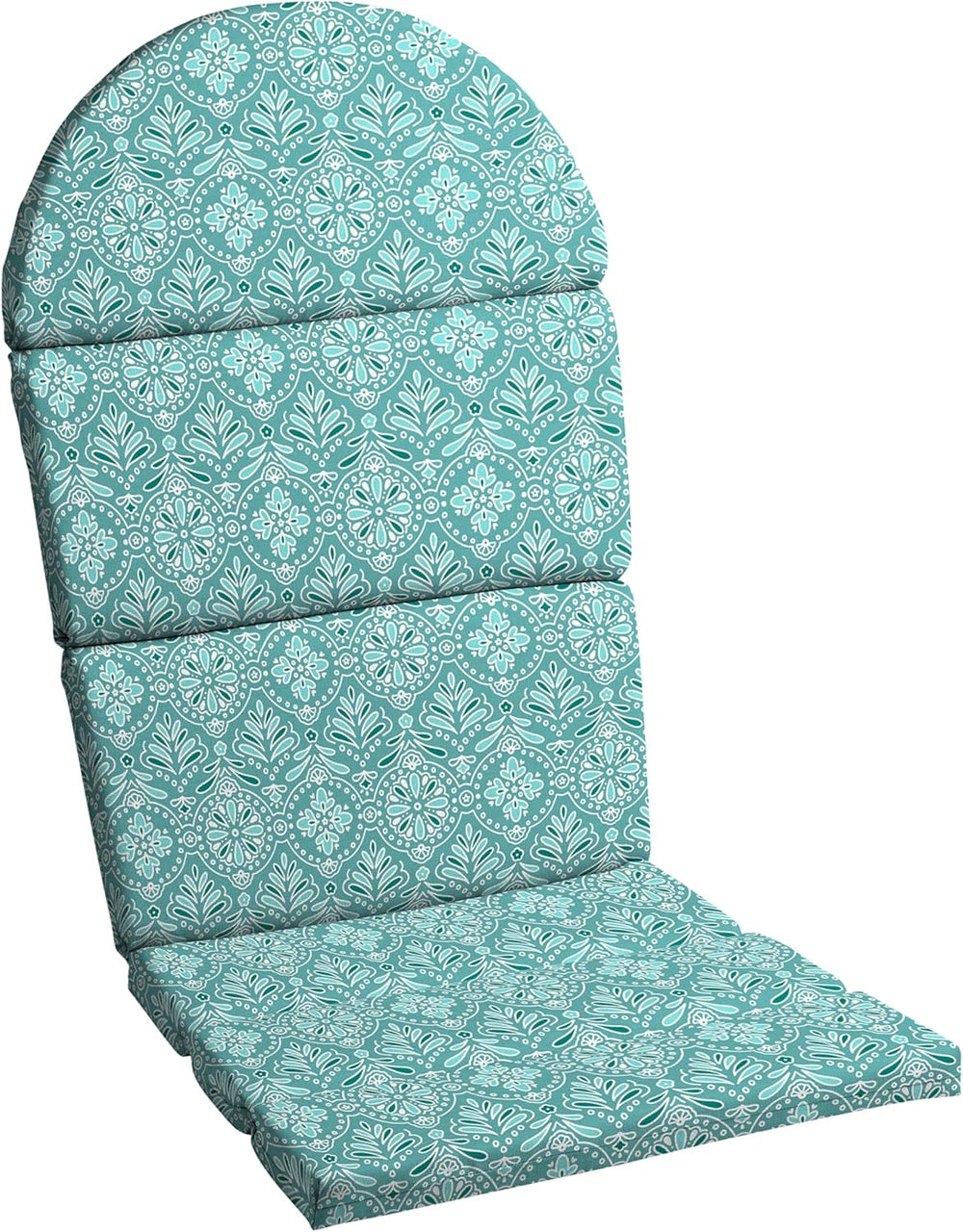 Arden Outdoor Adirondack Chair Cushion, Foam, 20x46, Turquoise Medallion