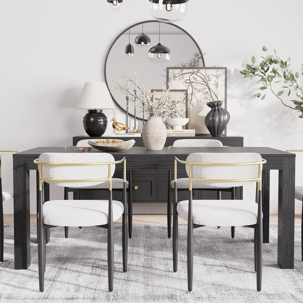 Baysitone Dining Chairs Set of 2 Mid-Century Modern Upholstered Boucle Dining...