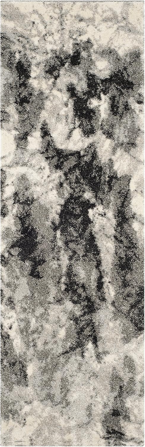 SAFAVIEH Retro Collection Runner Rug - 2'3" x 11', Cream & G...