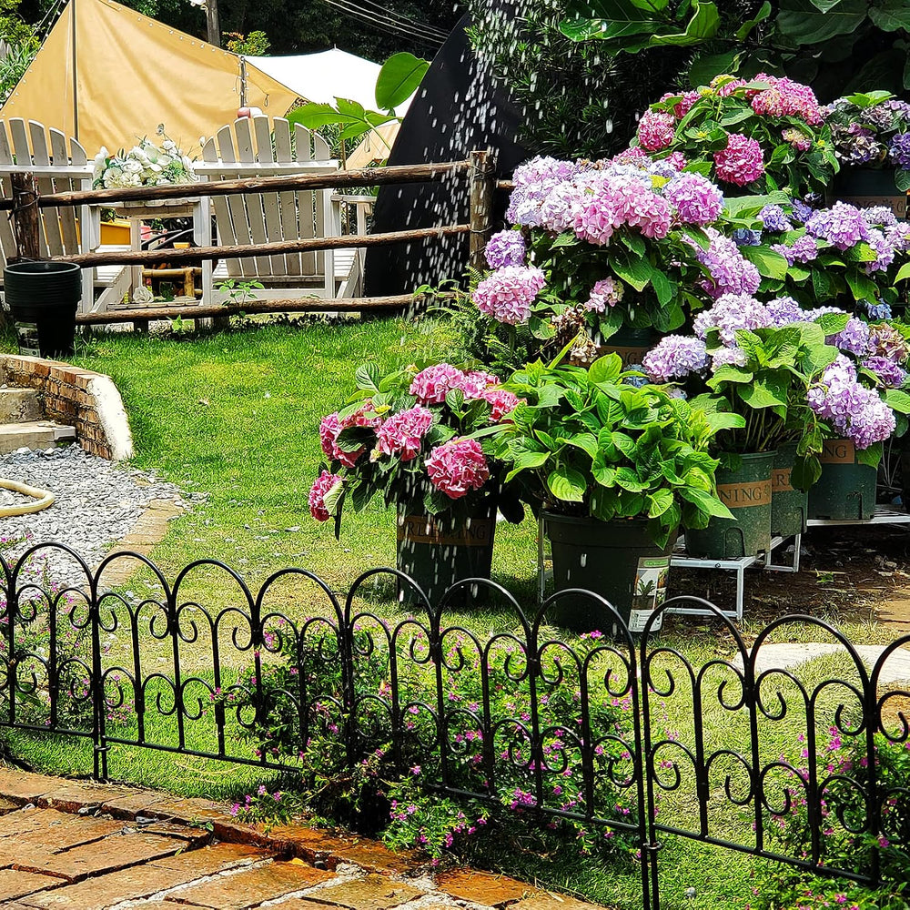 Garden Edging Border Decorative Fences Panel 18" W x 16" H 5 Pack f...