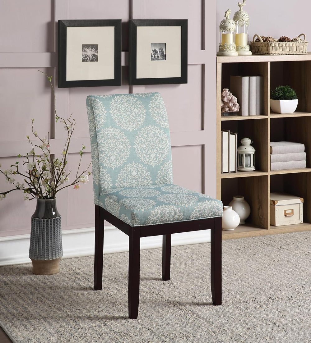 OSP Home Furnishings Dakota Upholstered Parsons Dining Chair with Espresso Fi...